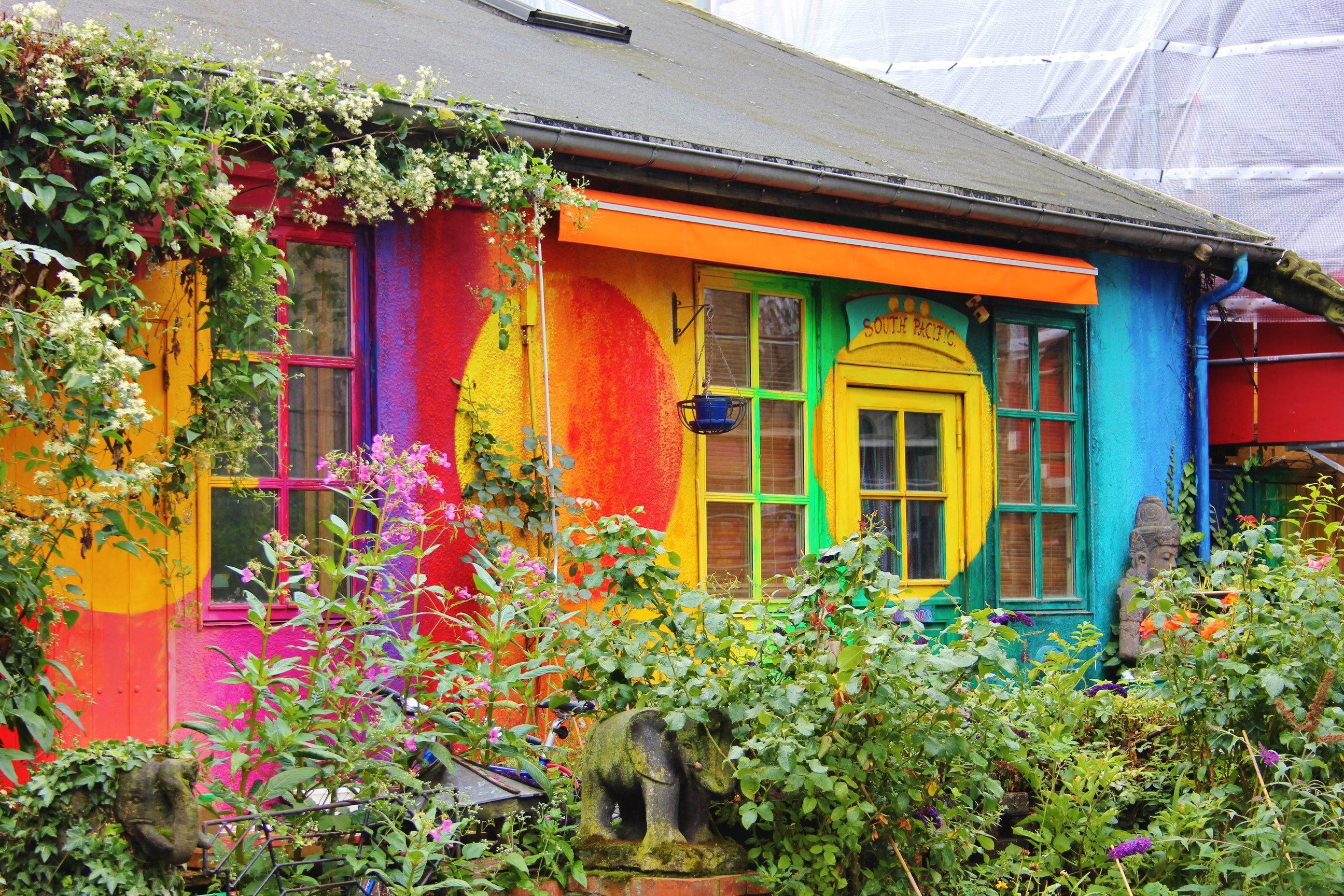 Дом в красочном. Разноцветный дом. Разноцветные домики. Разноцветный деревенский дом. Разноцветный дачный домик.