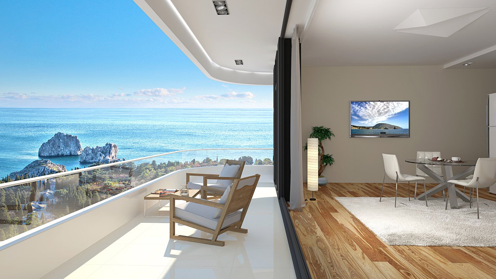 Ялта 2 комнатная квартира. Панорамный вид на море. Домик у моря. Жилье с видом на море. Видовая квартира с видом на море.