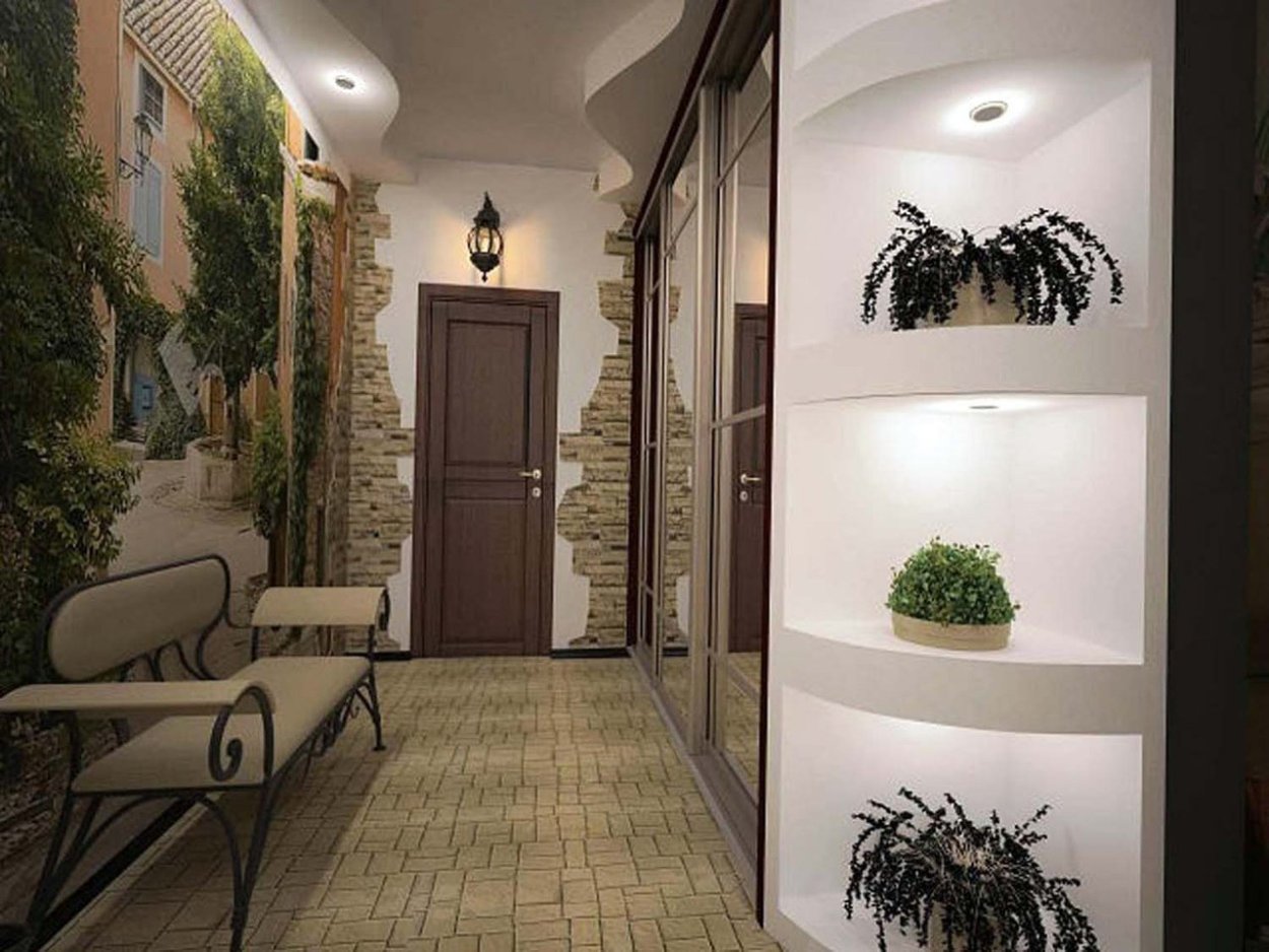 Дизайн маленького коридора в частном доме