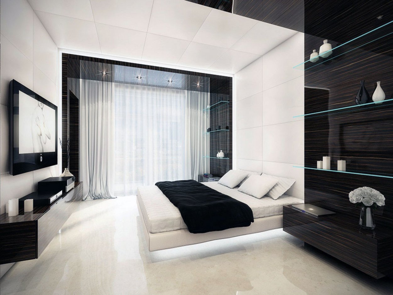 Дизайн комнаты спальни в современном стиле