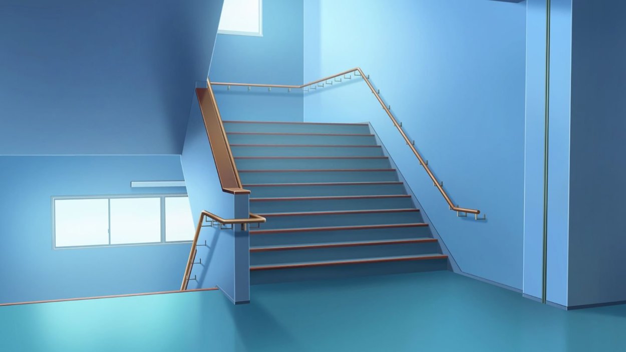 Складная боковая лестница