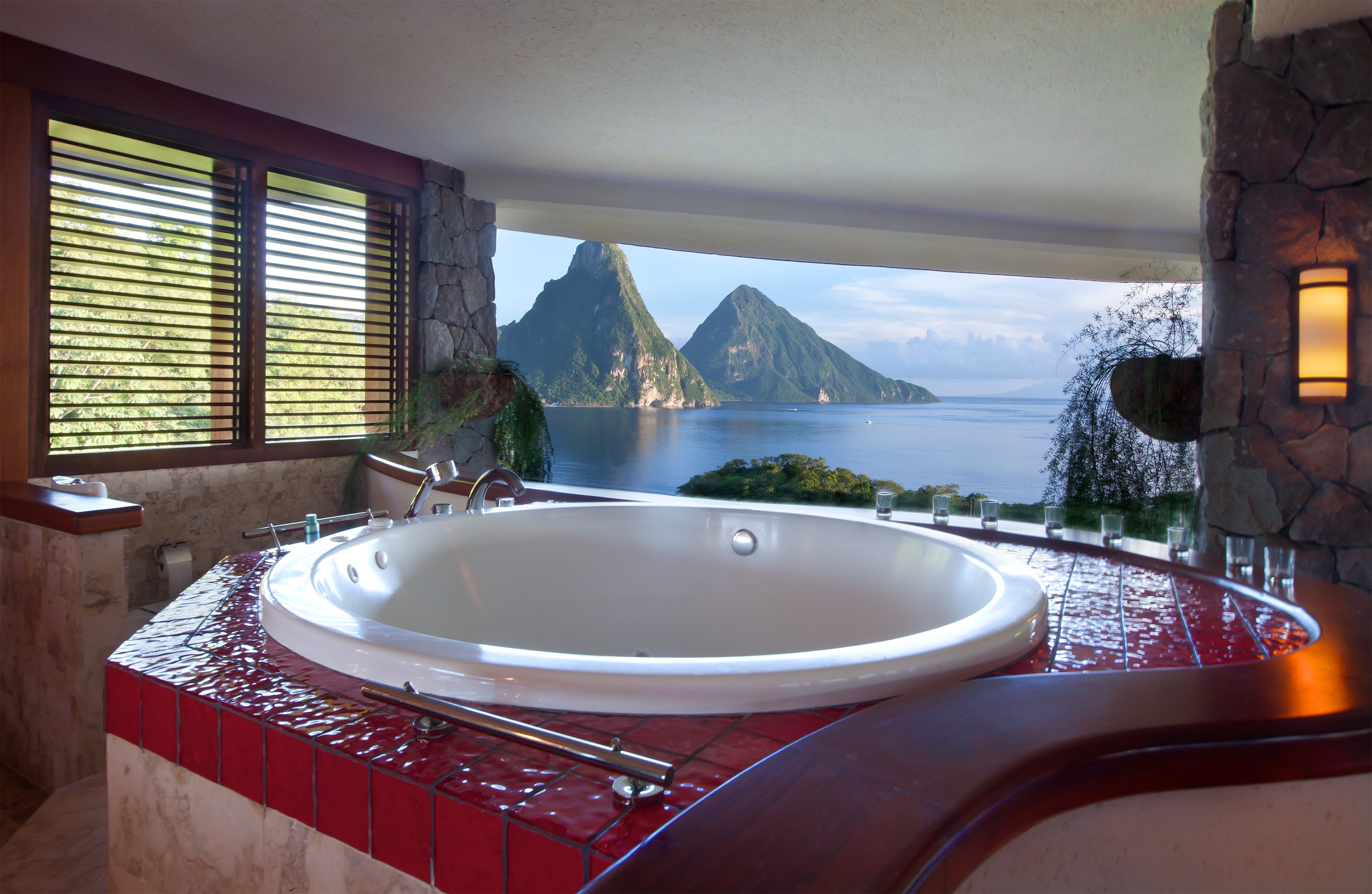 Очень большие ванны. Отель Jade Mountain Resort сент-Люсия. Джакузи Полонского. Красивые Ванные комнаты. Ванная джакузи.