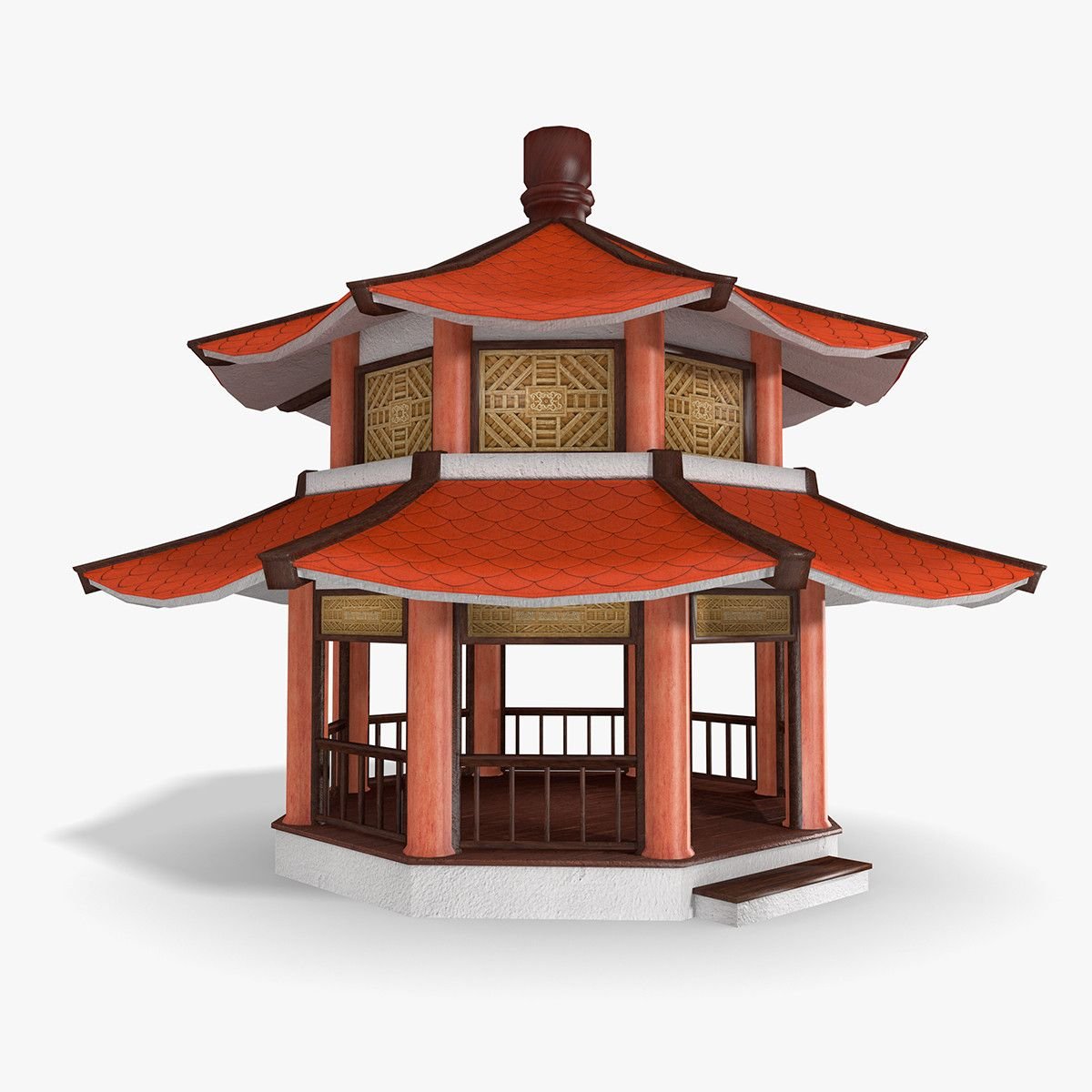 Китайские дома цена. Японская пагода 3d модель. Беседка китайская пагода. Японская пагода беседка. Китайский храм изометрия.