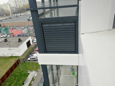 Решетка на балконе для кондиционера