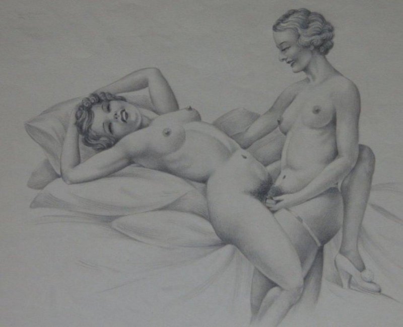 Лесбийские эротические рисунки
